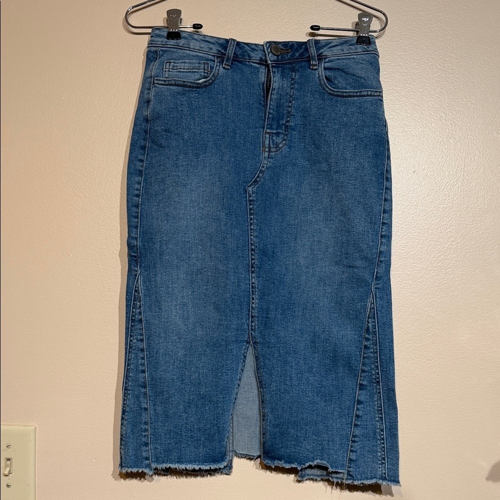 dip Women's Blue Denim Skirt